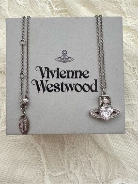 AUTHENTIC Vivienne Westwood Pink and Silver Ariella Necklace